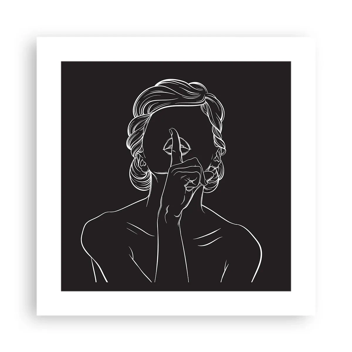 Affiche - Poster - La beauté s'épanouit en silence - 40x40 cm