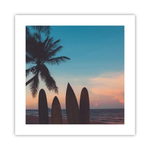 Affiche - Poster - Demain sera amusant aussi - 40x40 cm