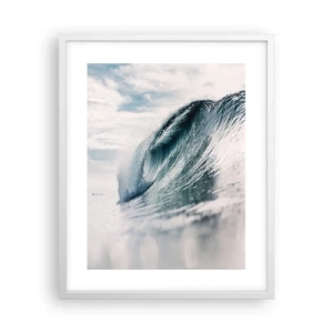 Affiche dans un cadre blanc - Poster - Pic d'eau - 40x50 cm