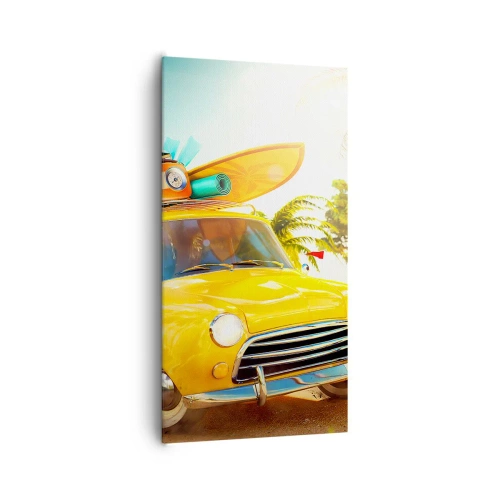 Impression sur toile - Image sur toile - Un voyage pour plus d'un sourire - 65x120 cm
