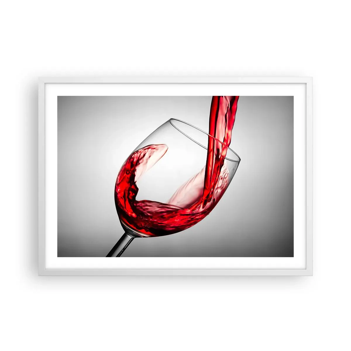 Affiche dans un cadre blanc - Poster - Nuance - mouvement - son - 70x50 cm