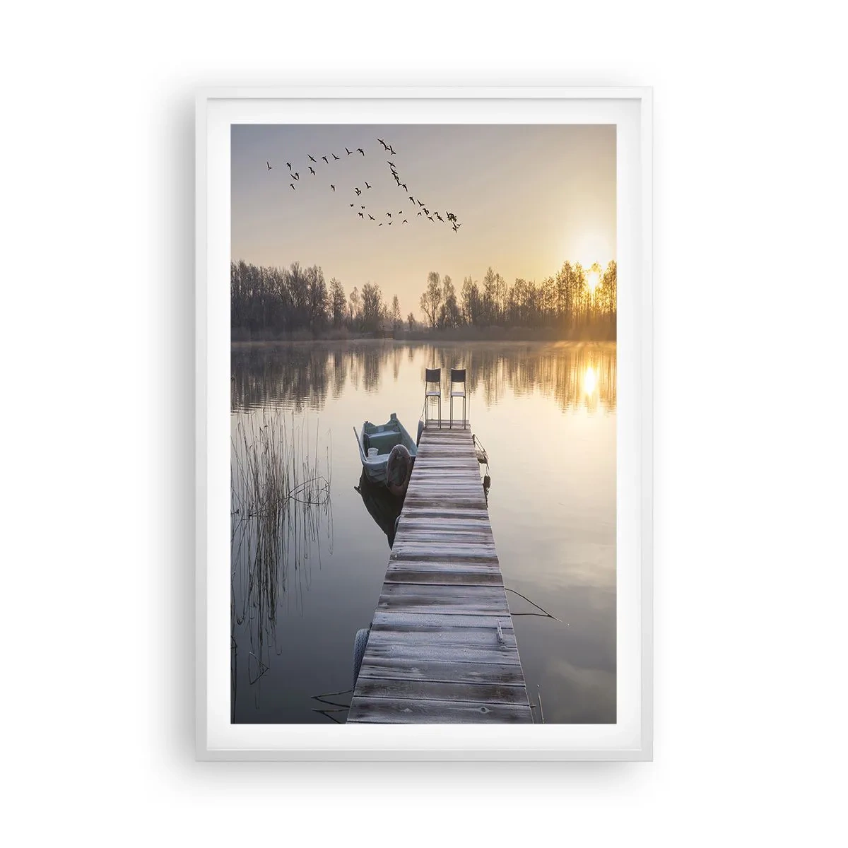 Affiche dans un cadre blanc - Poster - Je reviendrai - 61x91 cm