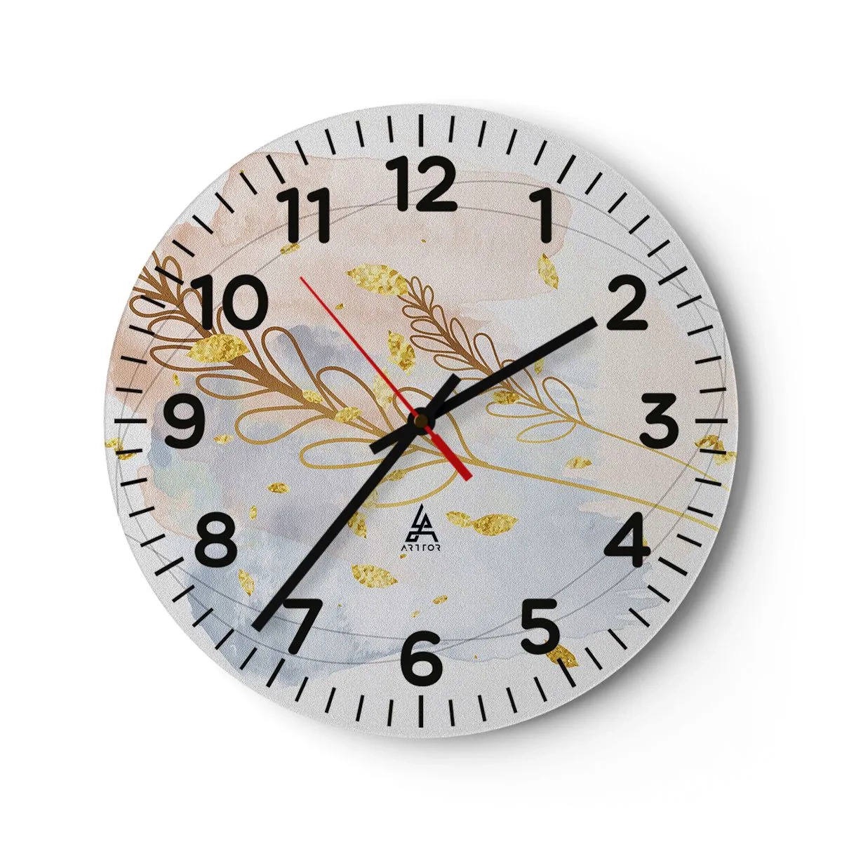 Horloge murale - Pendule murale - Explosion d'or - 30x30 cm
