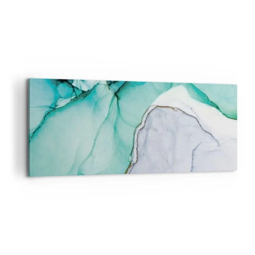 Impression sur toile - Image sur toile - Étude de turquoise - 100x40 cm