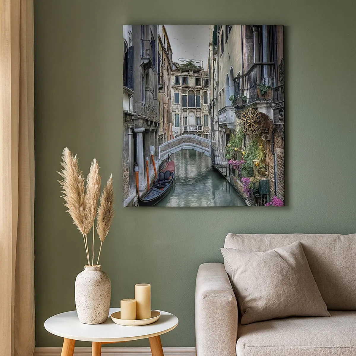 Impression sur toile - Image sur toile - Pendant des siècles dans une réflexion silencieuse - 30x30 cm