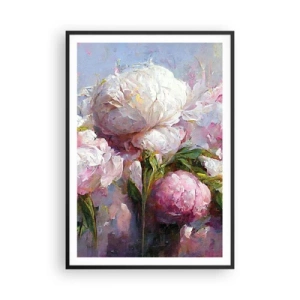 Affiche dans un cadre noir - Poster - Un bouquet plein de vie - 70x100 cm