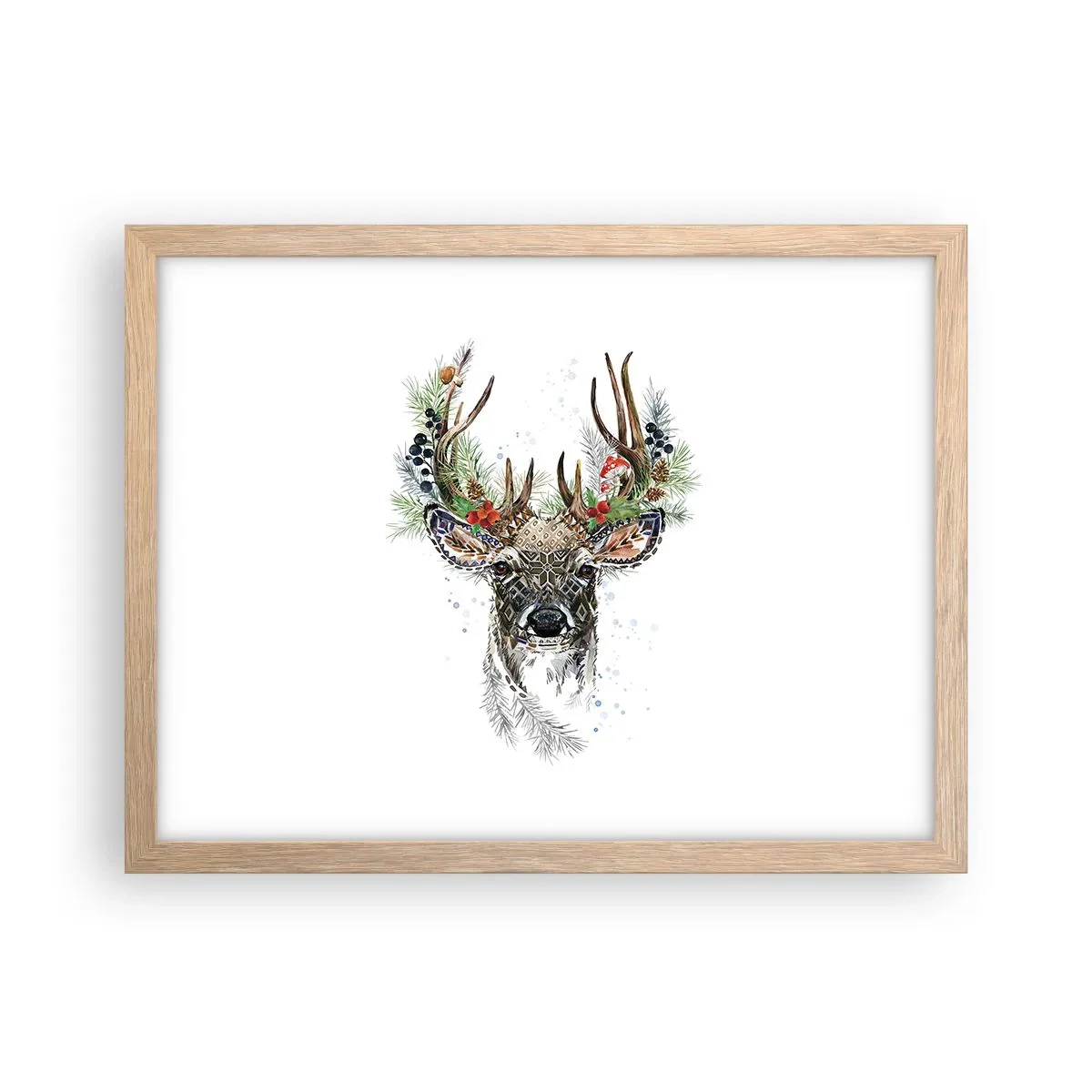 Affiche dans un chêne clair - Poster - En robe de fête - 40x30 cm