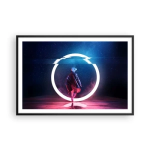 Affiche dans un cadre noir - Poster - Entre deux mondes - 91x61 cm