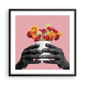 Affiche dans un cadre noir - Poster - Apothéose de la vie - 50x50 cm