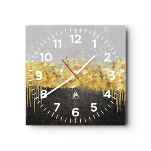 Horloge murale - Pendule murale - Vers l'intérieur et vers le haut - 40x40 cm