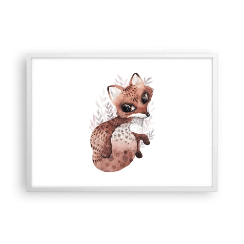 Affiche dans un cadre blanc - Poster - Seulement à aimer - 70x50 cm