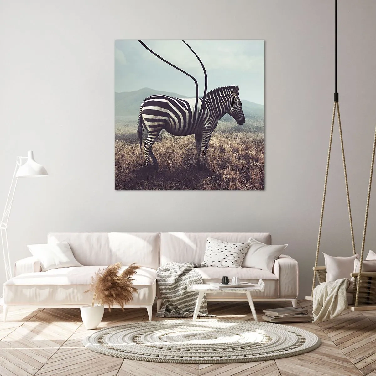 Impression sur toile - Image sur toile - Attention! Malfaçon - 50x50 cm