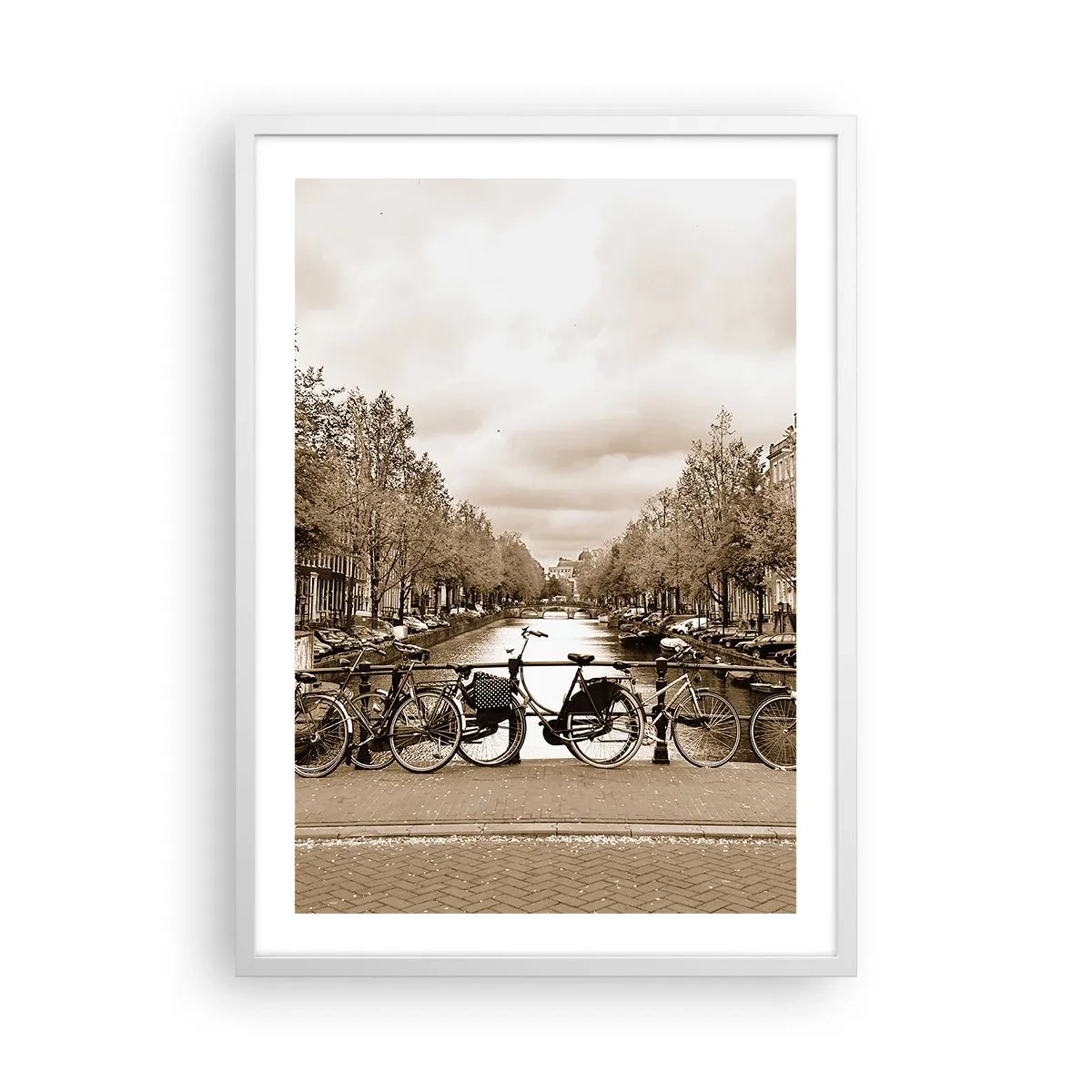 Affiche dans un cadre blanc - Poster - Ambiance hollandaise - 50x70 cm