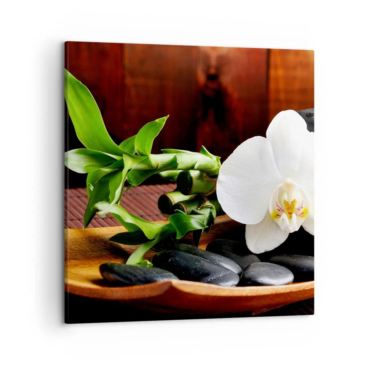 Impression sur toile - Image sur toile - Cédez au contact de la nature - 50x50 cm