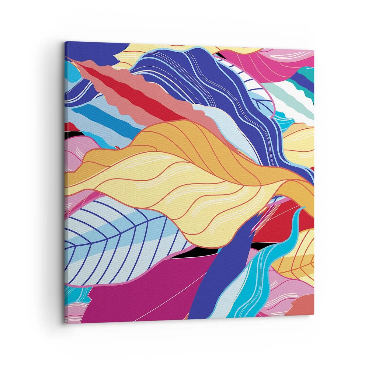 Impression sur toile - Image sur toile - Un désordre coloré - 50x50 cm