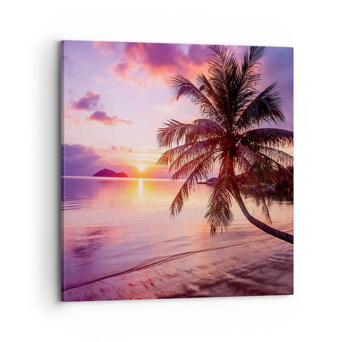 Impression sur toile - Image sur toile - Le bonheur à l'horizon - 70x70 cm