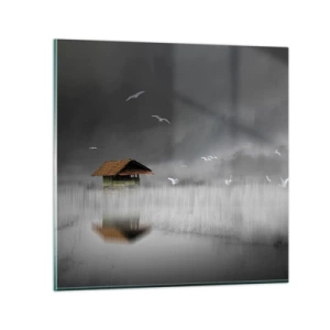 Impression sur verre - Image sur verre - A l'abri de la pluie - 70x70 cm