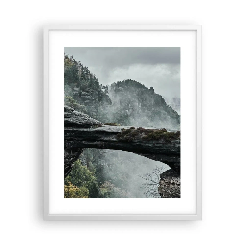 Affiche dans un cadre blanc - Poster - L'aventure est sur le point de commencer - 40x50 cm