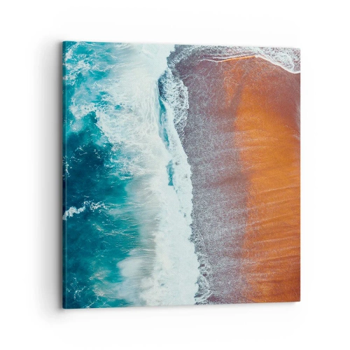 Impression sur toile - Image sur toile - Caresse de l'océan - 70x70 cm