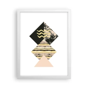 Affiche dans un cadre blanc - Poster - Pas si simple - 30x40 cm