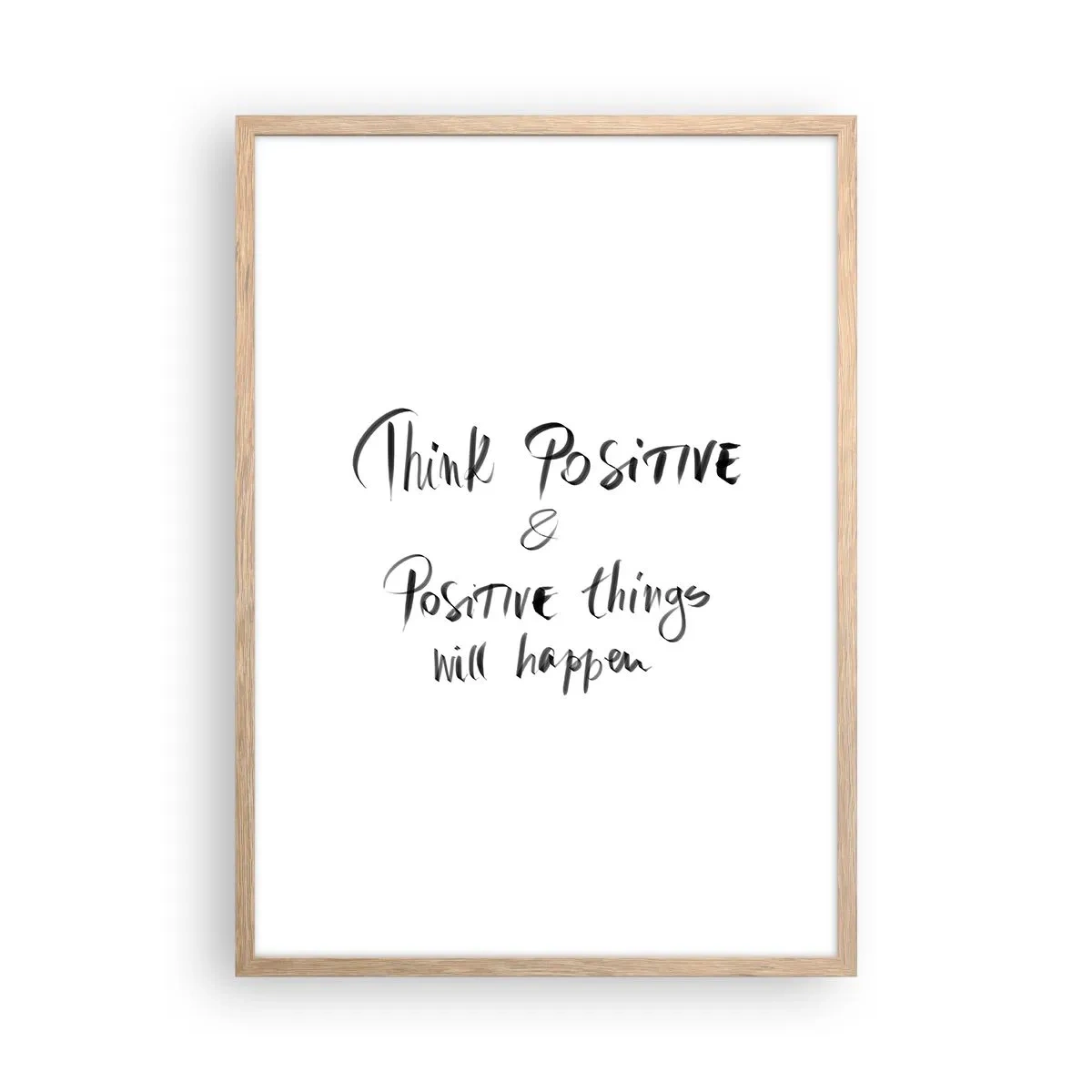 Affiche dans un chêne clair - Poster - Comment vivre? - 50x70 cm