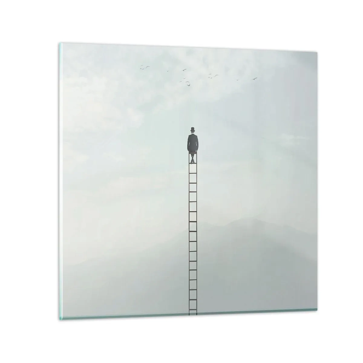 Impression sur verre - Image sur verre - Se soulever au-dessus - 40x40 cm