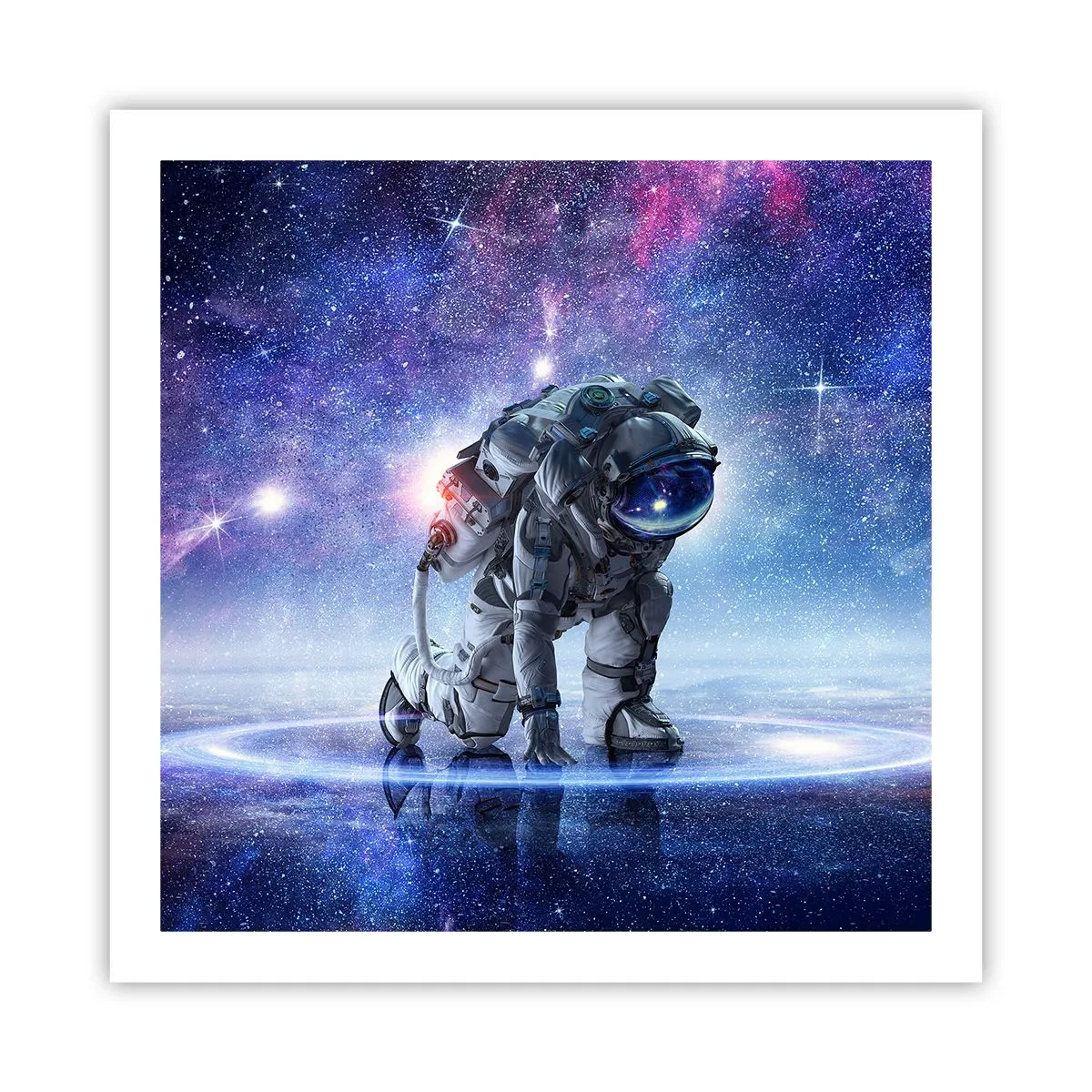 Affiche - Poster - Le ciel étoilé au dessus de moi - 60x60 cm