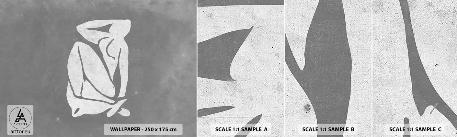 Échantillon De Papier Peint Standard Eco - En pensée - Minimaliste, Acte, Délicat - 100x30 cm