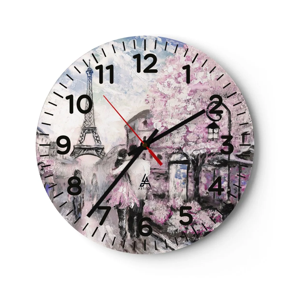 Horloge murale - Pendule murale - Comment tomber amoureu, il faut juste... - 30x30 cm