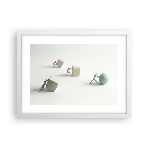 Affiche dans un cadre blanc - Poster - Rien que la vie - 40x30 cm