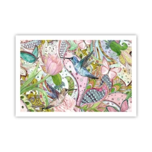 Affiche - Poster - Empêtré dans les vignes - 91x61 cm