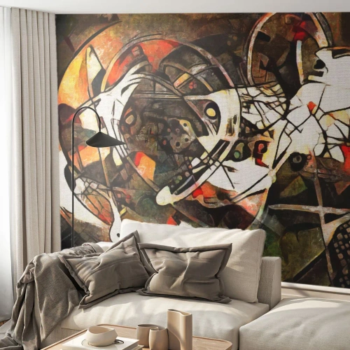 Papier Peint Autocollant Deluxe Sticker - Vous entendez le mouvement ? - Abstraction, Cubisme, Morceau - 250x175 cm