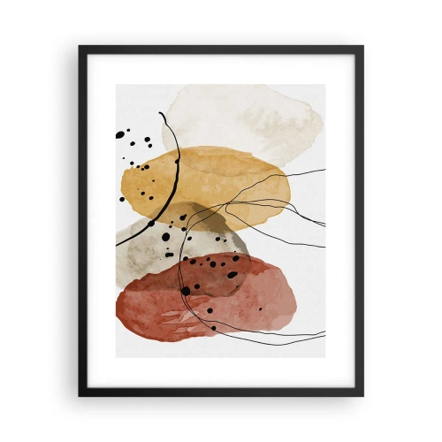 Affiche dans un cadre noir - Poster - Léger et transparent comme l'air - 40x50 cm