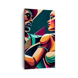 Impression sur toile - Image sur toile - Au rythme du coeur - 45x80 cm