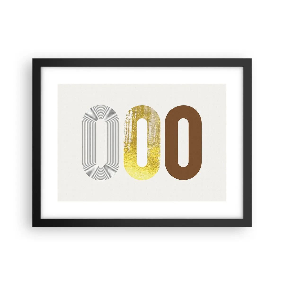 Affiche dans un cadre noir - Poster - Ooo! - 40x30 cm