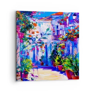 Impression sur toile - Image sur toile - Impression - une rue italienne - 70x70 cm