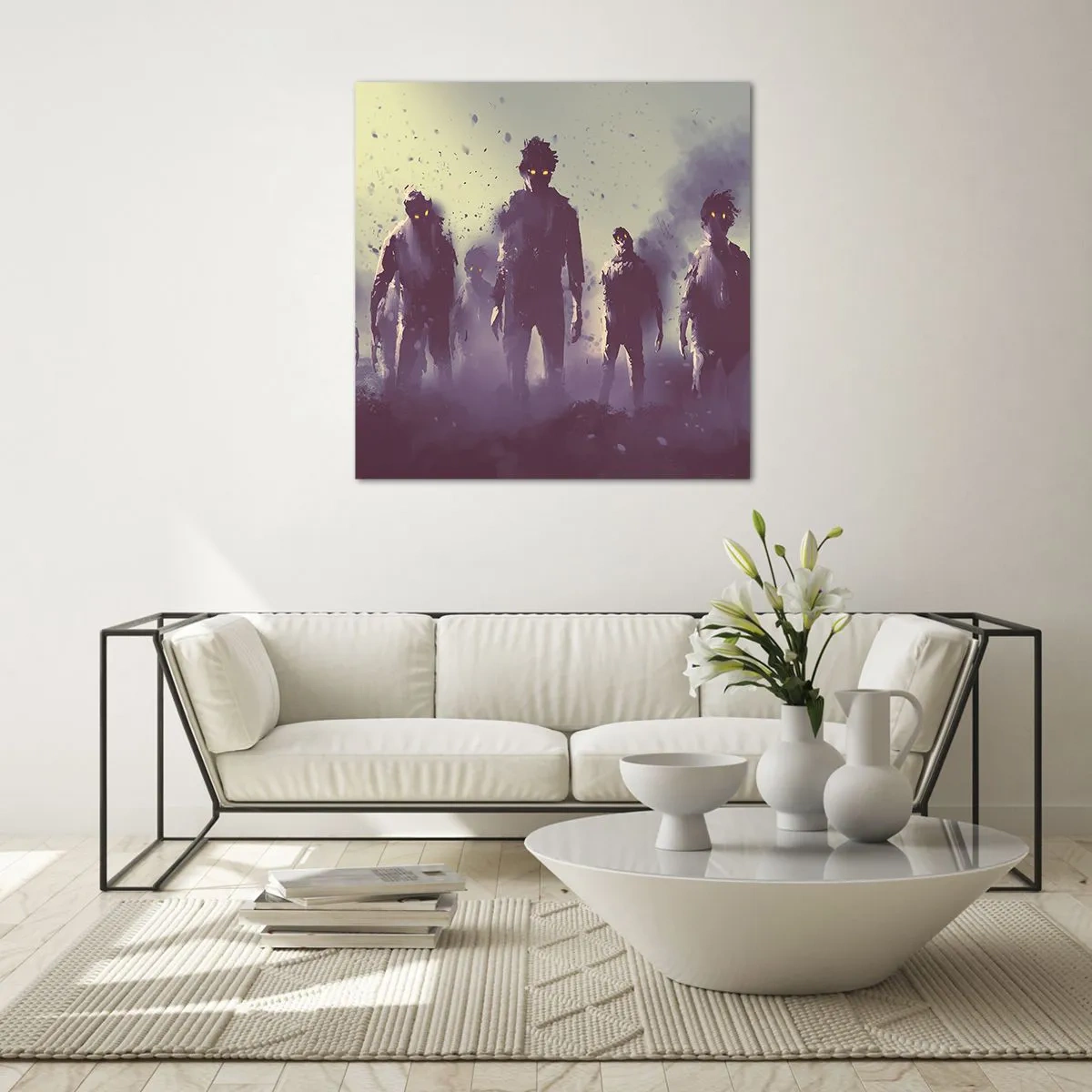 Impression sur verre - Image sur verre - Fais attention! Ils arrivent - 40x40 cm