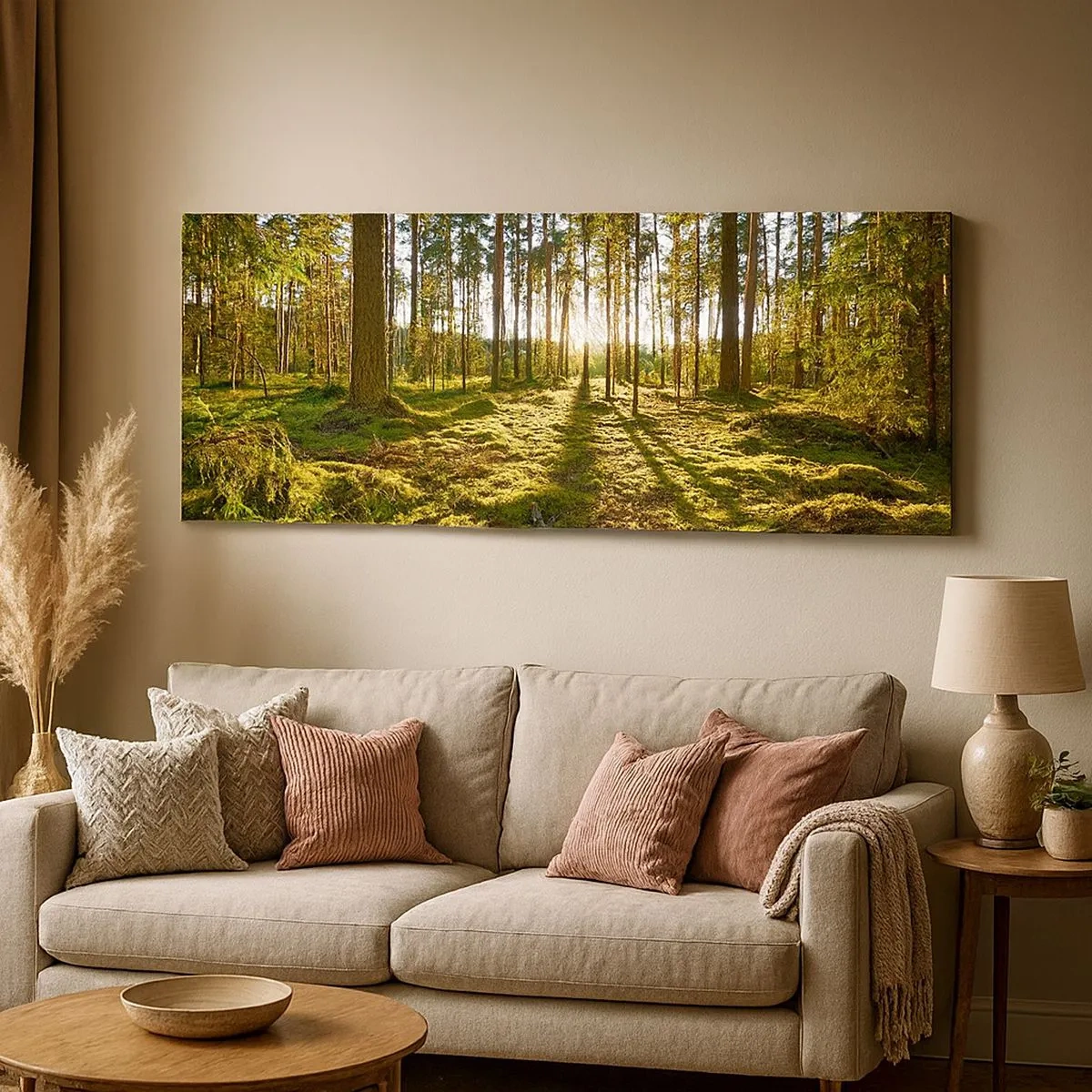 Impression sur toile - Image sur toile - … Derrière les sept forêts - 100x40 cm