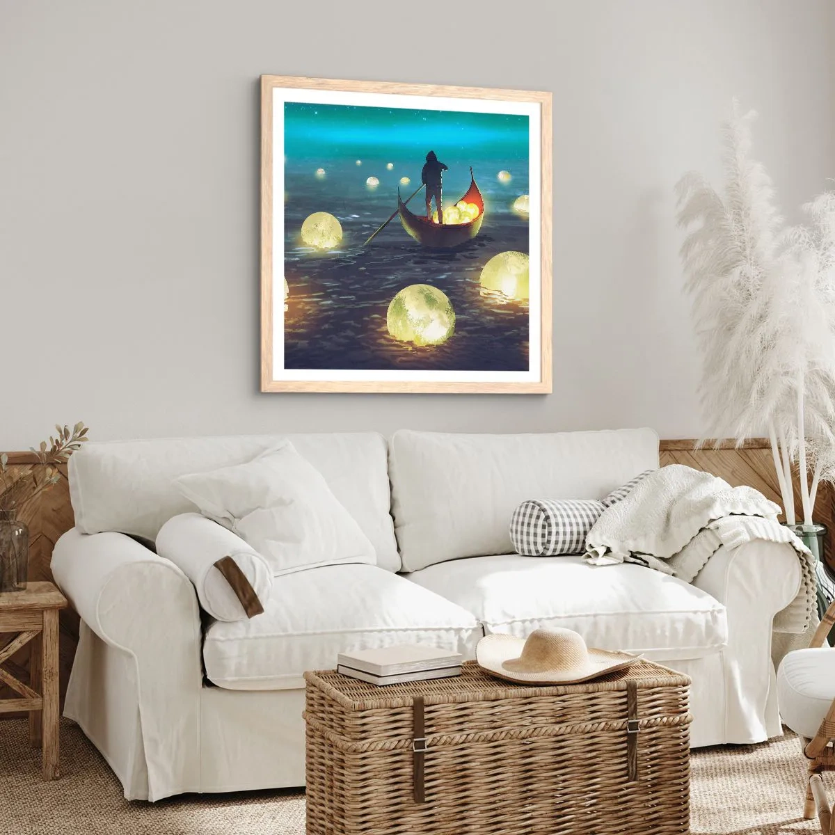 Affiche dans un chêne clair - Poster - Des choses dont les philosophes n'ont jamais rêvé - 50x50 cm