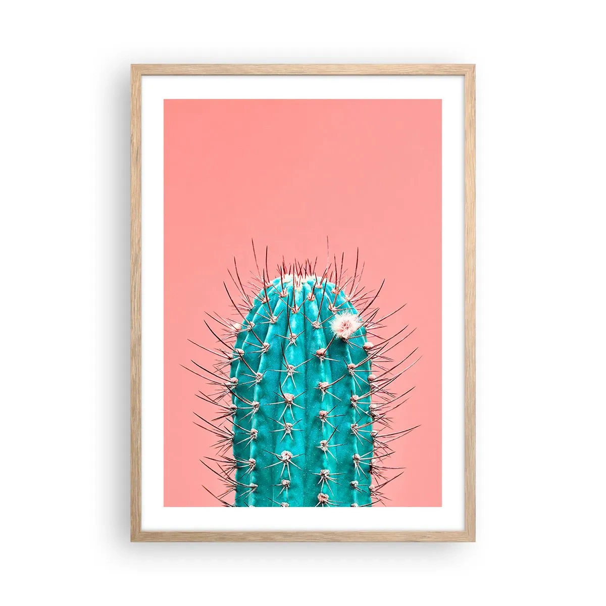 Affiche dans un chêne clair - Poster - Juste regarde - 50x70 cm