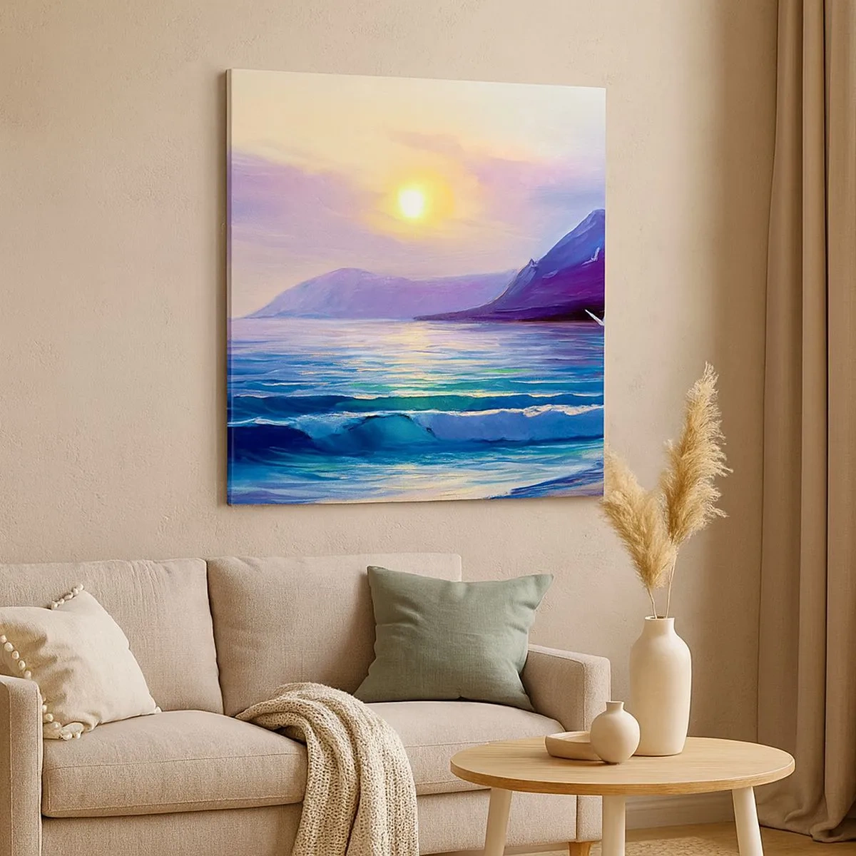 Impression sur toile - Image sur toile - Cristal d'eau et d'air - 30x30 cm