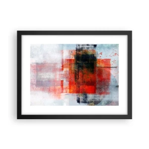 Affiche dans un cadre noir - Poster - Composition embrasée - 40x30 cm