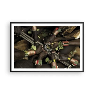 Affiche dans un cadre noir - Poster - Nous sommes ensemble - 91x61 cm