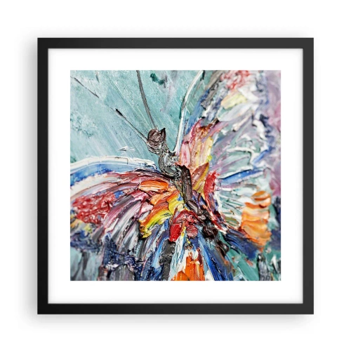 Affiche dans un cadre noir - Poster - Peint par nature - 40x40 cm