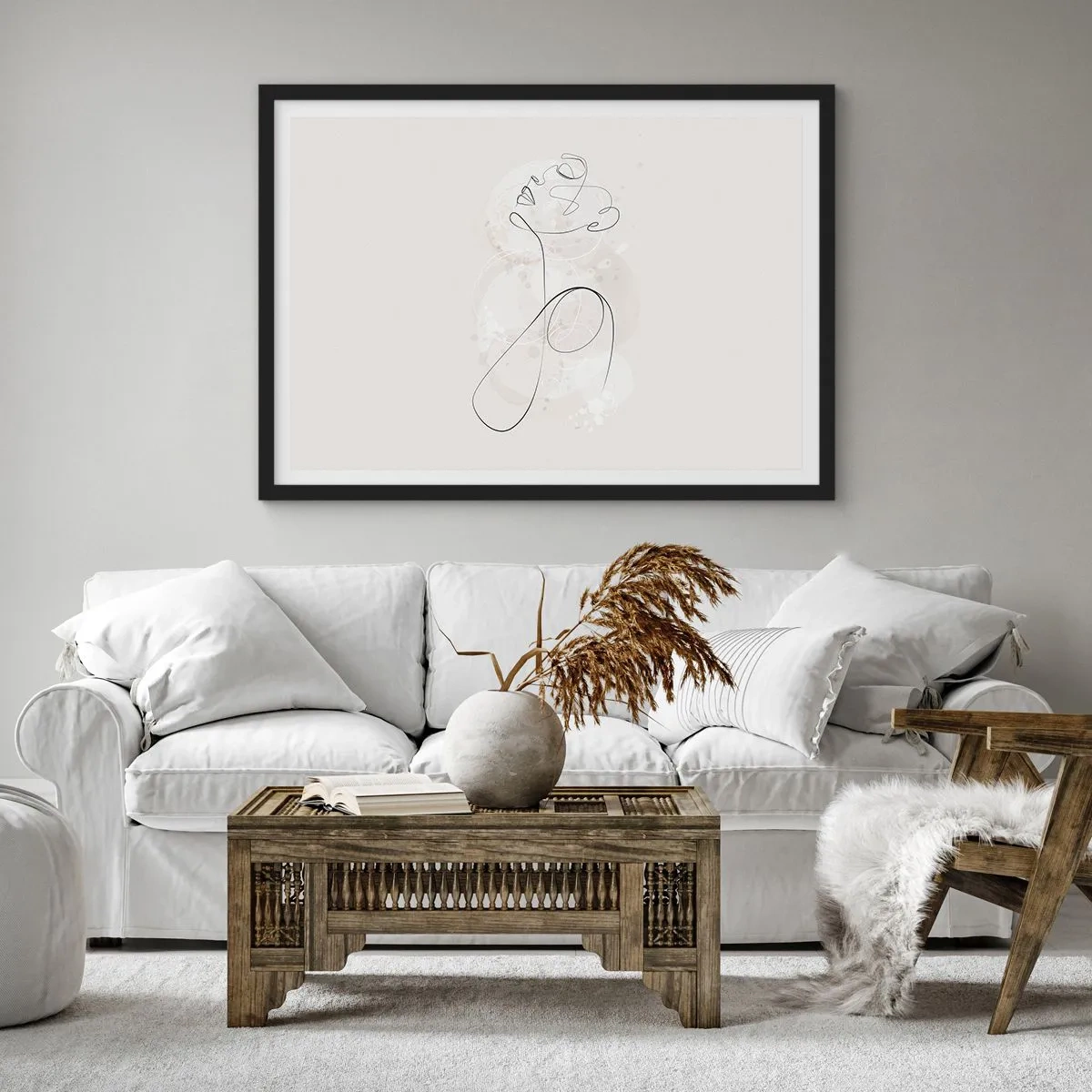 Affiche dans un cadre noir - Poster - Spirale de beauté - 91x61 cm