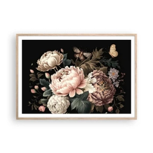 Affiche dans un chêne clair - Poster - De style baroque - 100x70 cm