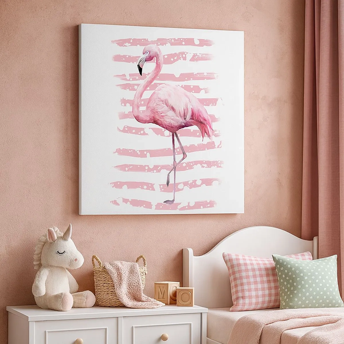 Impression sur toile - Image sur toile - Avec dignité, bien qu'en rose - 30x30 cm