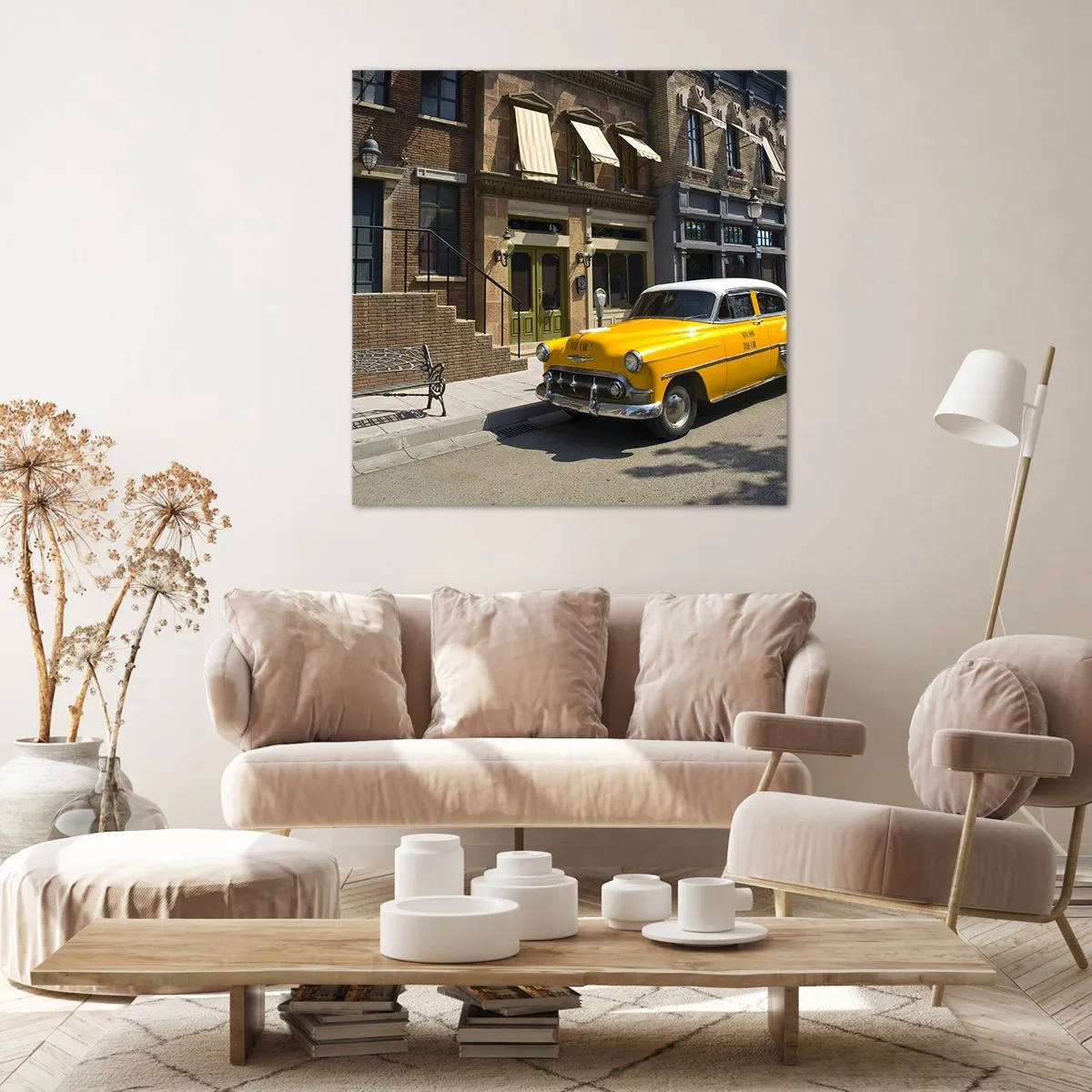 Impression sur toile - Image sur toile - Il y a longtemps en Amérique - 30x30 cm