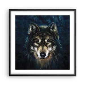 Affiche dans un cadre noir - Poster - Alpha? Et oméga - 50x50 cm