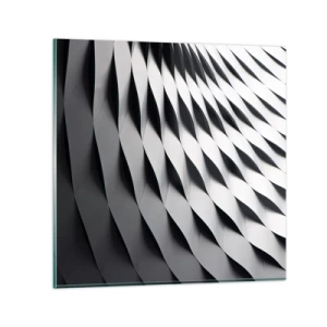 Impression sur verre - Image sur verre - A la surface des vagues - 40x40 cm